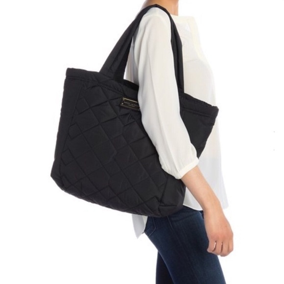 Marc Jacobs Black Quilted Nylon Tote Bag - Picture 8 of 8